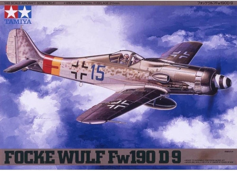 Tamiya 1/48 Scale Focke Wulf Fw190 D-9 Model Kit - Image 5